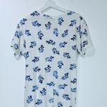 Polo Ralph Lauren Faux Wrap Tee Dress Floral Blue White Tied Front Maxi Medium Photo 5