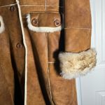 wilson's leather VINTAGE • Wilson’s Leather • Faux Leather Coat • Brown • Faux Fur • Small Photo 5