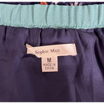 Sophie Max  Skirt Womens Medium Skirt Blue Pink‎ Floral Tiered Peasant Skirt Boho Photo 5