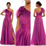 Mac Duggal 67476 Womens PLEATED ONE SHOULDER CHIFFON GOWN Photo 1