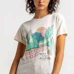 The North Face NWT ADVENTURE TEE WOMEN'S Sz Small Vintage Sand Pink Photo 0