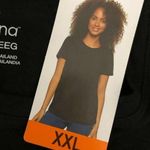 Felina  Womens T Shirt Top Crew Neck Short Sleeve Basic Black Stretch Size XXL Photo 2
