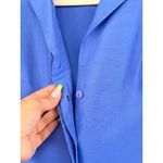 August Silk Dress Sleeveless Sheath Career Office Periwinkle Blue Size 4 Photo 6