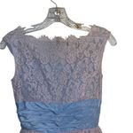 Vintage 50s Ice Blue taffeta & Pink Lace formal party prom bridesmaid dress Photo 2