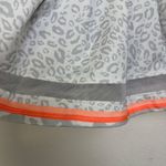 Lucky In Love Skirt Womens Size Medium Gray Skort Animal Instinct Leopard Mesh Photo 4