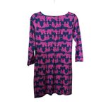 Lilly Pulitzer Lily Pulitzer Blue & Pink Long Sleeve Marlowe Size Small 100% Pima Cotton Dress. Photo 4