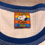 Peanuts by Doe Vintage Womens Large Y2K Snoopy Ski Bum White Thermal Shirt Photo 2