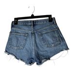 AGOLDE  Shorts Women 24 Blue Denim Parker Distressed Cutoff Jean Streetwear‎ Photo 1