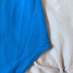 ZARA  Blue Bodysuit Top with Racerback Design Photo 3