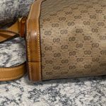 Gucci Vintage Micro GG Supreme Crossbody Bag in Mustard Brown Photo 9