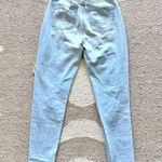 American Eagle Destroyed Mom Jean in Light Wash Size 00 Photo 10