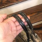 Coach Vintage Horse & Carriage Tan Satin Shoulder Bag Black Leather Straps Photo 4