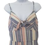 Trixxi  Clothing Company Womens Jumpsuit Size Medium Striped Knotted Top Coastal Photo 1