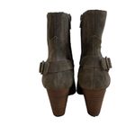 Lucky Brand  Women’s Majoko Suede Mid-calf Harness Boots Size 7.5 Dark Moss Green Photo 4