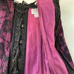 American Vintage Vintage Y2K Ice Designs AU Corset Lace Purple Goth Sexy Top Bustier Large Photo 3