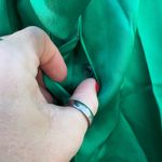 Vintage 80s Mary Kay Navy Blue Green Blazer Slinky Blouse and Tank Set 2P Photo 11