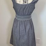 Speed Control New York Dress Medium Blue Chambray V Neck Sleeveless Summer Photo 4