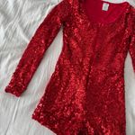 Spirit Halloween Red Sequin Romper Photo 5