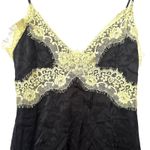 Alice + Olivia  Zaira Lace Trim Mini Dress Black/Lime Punch Sz 2 Photo 4
