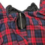 Mango  Lightweight Cotton Checkered Flannel Sweetheart Top, Sz S Photo 7