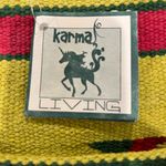 Karma Living HandcrayCotton Lime Small Tote Southwest Aztec Native Tribal Design Yellow Photo 5