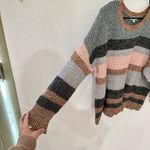 C&C California  Crew Neck Sweater Womens Marl Striped Canyon 2X Photo 5