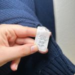 J Crew Navy Fair Isle Sweater Women's L Green Blue Gold Sparkle Knit holiday Size L Photo 5