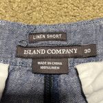 island company  100% linen shorts size 30. Photo 1