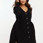 ASOS Long Sleeve Black Slouchy Mini Dress Photo 1