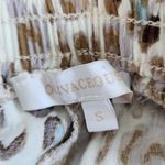 Olivaceous  Cream Leopard Print Cropped Joggers with Raw Edge Accents Size Small Photo 6