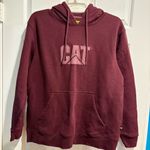 Caterpillar CAT workwear   sweatshirt hoodie women’s maroon sz S Photo 0