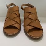 Madewell  Cindy Braided Desert Camel Brown Sandals 7.5 Leather Shoes Excellent Photo 10