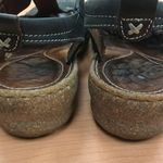 Josef Seibel Leather Peep Toe Sandals Gray Size 10 Photo 3