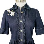 Kate Spade Embroidered Denim Shirt Dress Size 2 Photo 6
