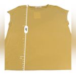 Everlane Tight Knit Dark Yellow Gold Short Sleeve Lightweight Top Sz L NEW Photo 7