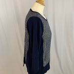 Two by Vince Camuto Navy Geometric‎ Print Tunic Top Blue Photo 5