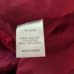 Annie Griffin Deep Red Midi Dress with Ruffle Detail Size 6 Photo 5