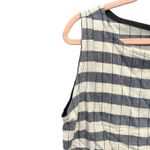 T & S Hand Crafted by Abby Foster Striped Sleeveless Top Coastal Scandi Girl LG Gray Photo 4