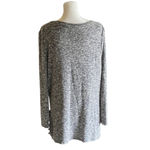 Cato Gray Heathered Knit Tunic Top Photo 1