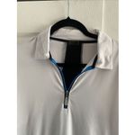 Swing Bette Court Womens Large Tennis Top Wicking Performance Golf Polo Preppy Blue Photo 2