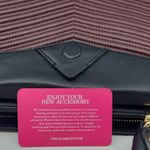 Vince Camuto  Black and Black Cherry Satchel Bag with shoulder strap Photo 5