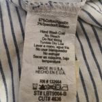 LaBanga Boat Neck Striped Blue/White Top L Tie Sleeves Nautical Preppy Casual Blue Size L Photo 10