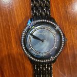 Jessica Simpson  Black Metal Watch with Rhinestones Photo 7