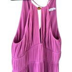 Jonathan Simkai Carli Pink Pleated Midi Dress Size 12 Photo 2
