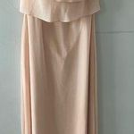 Jenny Yoo  Dress Women's 6 Olivia Bridesmaid Strapless Chiffon Floor Length Blush Photo 0