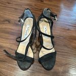 Nina  Black sparkly heels Size 7.5 Photo 0