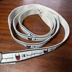 Champion White Cadet Repeating Logo D-Ring Skinny Belt - One Size - Extra Long Photo 7