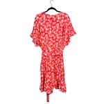 Michael Kors Michael Floral Ruffle Hem Dress Plus Size 3X Red White NWT Photo 5