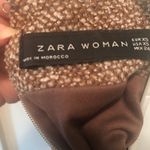 ZARA Tweed Flecked Knit Lined Sheath Pencil Dress XS Career Fitted Mock Neck Photo 4