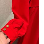 Kate Spade  Red Long Sleeve Tie Mini Dress Photo 4